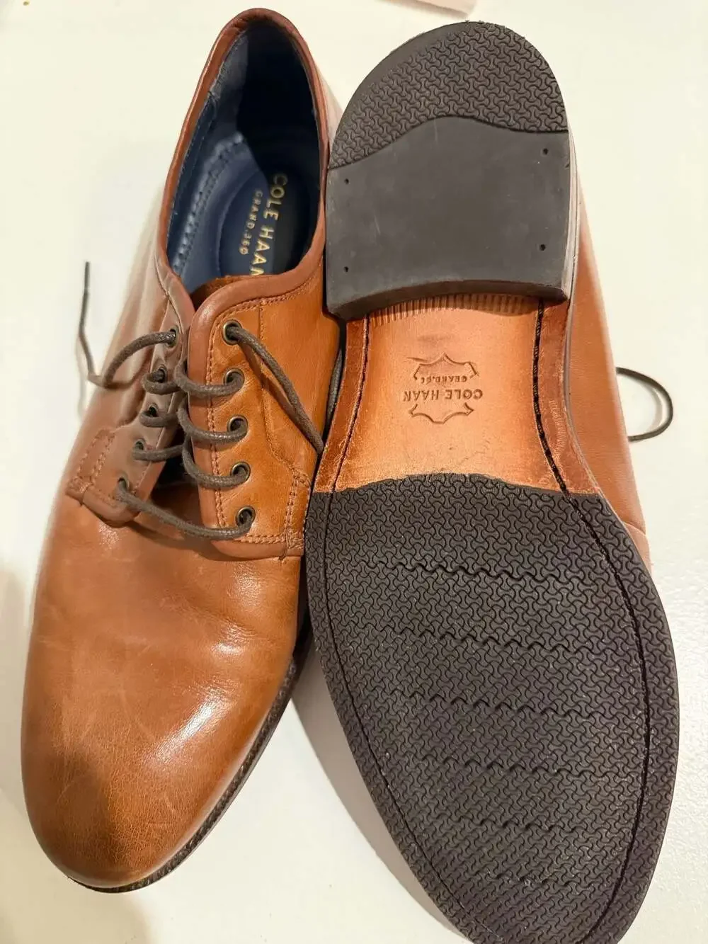 Cole Haan Grand.360 Oxford Dress Shoes C29029 Brown Leather Size 8M